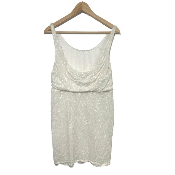 Alice + Olivia Gabby Blouson Sequin Tank Dress - size 6 - Picture 4 of 12